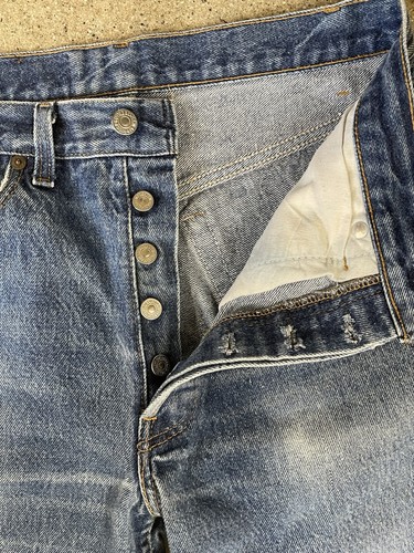Vintage Levis 501xx 80er Jahre Indigo Blau Knopfleiste Jeans Herren Hergestellt in den USA Größe 32x32 - Bild 5 von 8