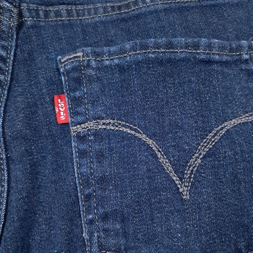 Levi's The Original Jeans Mid Rise Skinny Women's 6M Blue Dark Wash Stretch - Picture 9 of 16