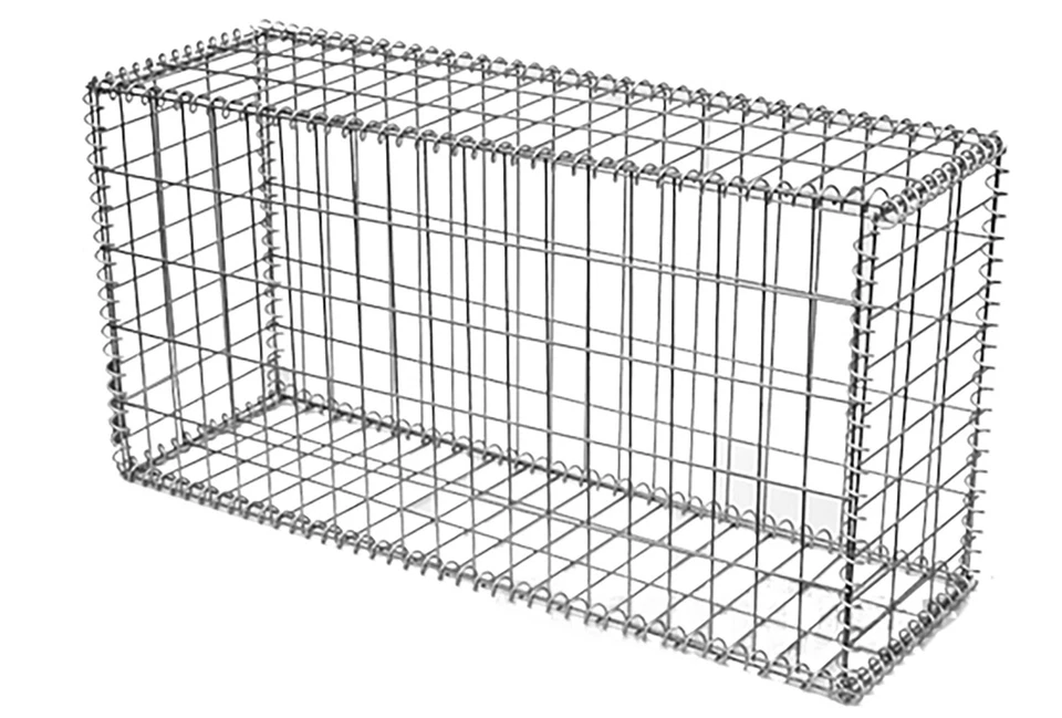 4mm starke Metall Gabione 100 x 50 x 30cm Maschenweite 5x10cm Verzinkt Gabionen - Bild 4 von 4
