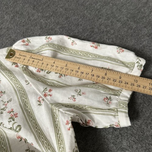 $218 REFORMATION 100% Linen Women's Small Weiss Linen Wrap Cottage Dress Heath - Picture 11 of 13