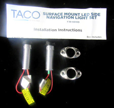 Taco Marine F38-6610D Surface Mount LED Navigation Light Set Red & Green