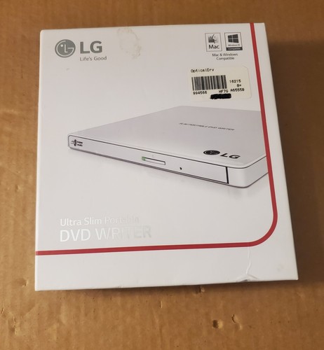 LG GP65NW60 Ultra-Slim Portable External DVD Writer - Picture 2 of 3