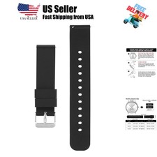 Silicone Watch Bands 18mm 20mm 22mm Quick Release Replacement Watchbands Stra...
