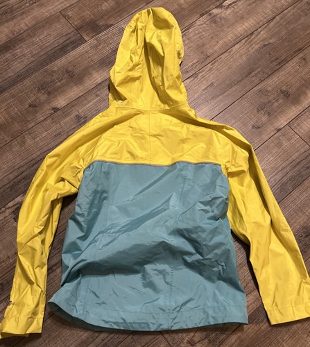 Patagonia Torrentshell Rain Jacket Girls S 7-8 Waterproof H2No Hooded Yellow - Picture 2 of 10