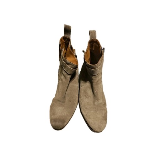 Botas John Varvatos para hombre 11 gris topo cremallera lateral hebilla - Imagen 8 de 8