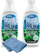 Microfiber Cleaning Cloth 14"X14" with 2 Pack of Best Air Splash Scents Humidifi