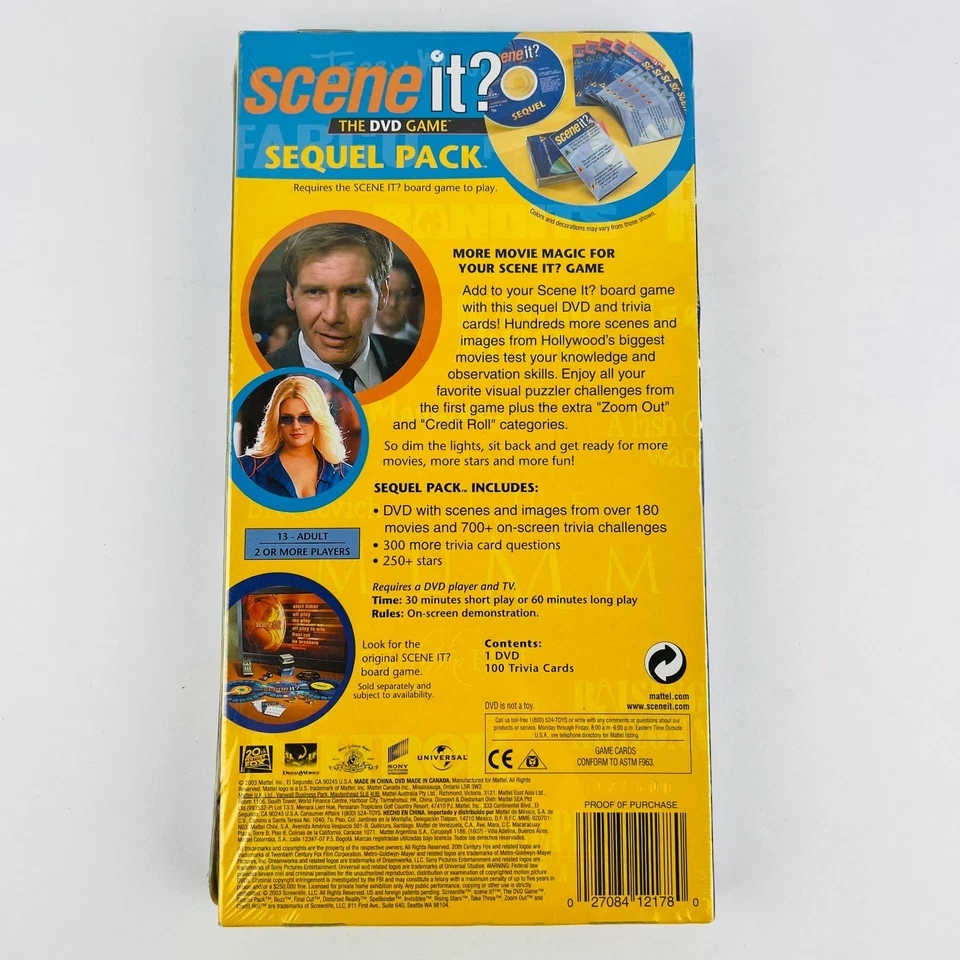 Scene It: Sequel Pack (Movie Edition) More Film Clips Trivia Cards & Movie Stars - Image 2 of 2