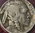 1930-S Buffalo Nickel LOW Mintage Date Coin San Francisco Mint KM 134 Lot D2-235 — photo 1