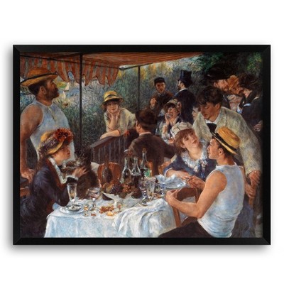 Frühstück der Ruderer - Renoir  | 70x50 cm Druck auf Karton ohne oder mit Rahmen