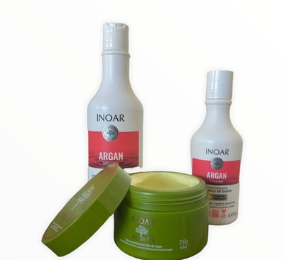 Inoar Argan Infusion Hair Fall Control Vegan Kit