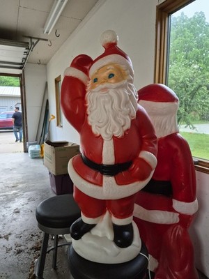 Vintage General Foam Santa Christmas Blow Mold Yard Never Used Outdoors