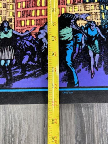 Póster vintage de Godzilla Blacklight gráficos occidentales - Imagen 8 de 9
