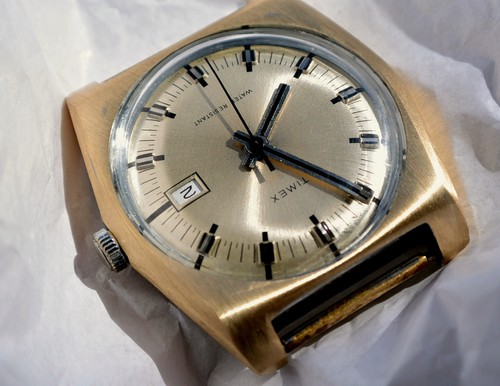 Original GB Made Timex Merlin Kalender Mod.27550 Hexagonal Chrom ausgebaut funktioniert - Bild 18 von 24