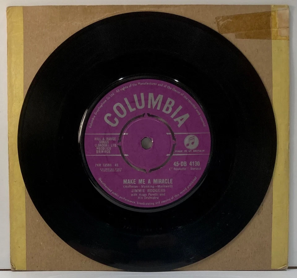 Jimmie Rodgers Secretly Columbia 45 - Image 2 of 2