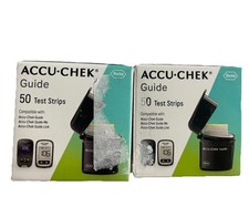2 (50 Ct. )ACCU-CHEK Guide Test Strips Exp 02/26/2026+ New Box FREE SHIPPING!