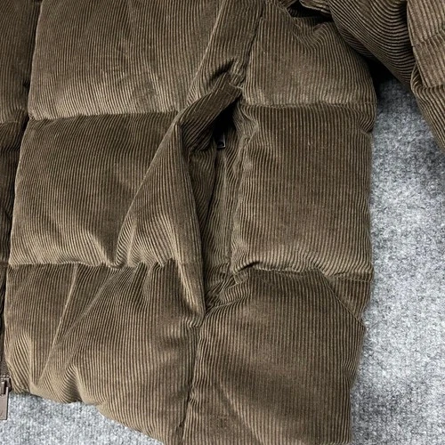 Jordan Flight Puffer Jacket Mens XL Baroque Brown Corduroy Duck Down Loose Fit image 9