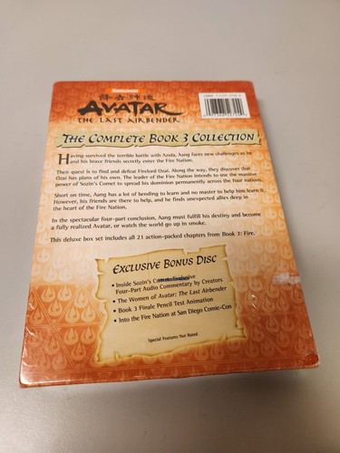 Avatar - The Last Airbender - The Complete Book 3: Fire (DVD, 2008) Sealed NIP - Picture 3 of 4