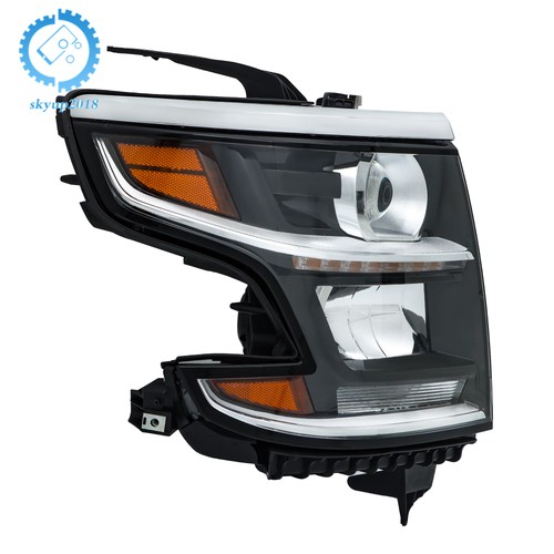 Faro derecho HID/Xenón transparente Len con LED DRL para Chevy Tahoe/Suburban 2015-2020 - Imagen 1 de 18