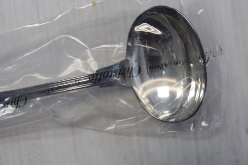 Christofle Chinon 18cm Sauce Ladle Silver Plated In Box NEW - Picture 8 of 8