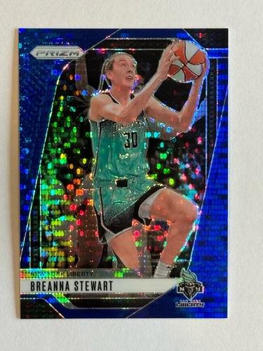 2024 Panini Prizm WNBA Prizms Blue Pulsar #99 Breanna Stewart Serial # 104/199