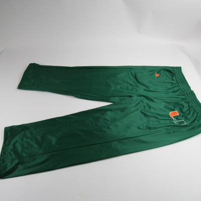 #ad #ad Miami Hurricanes adidas Athletic Pants Men#x27;s Green New $35.99