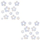 24 PCs Fensterabziehbilder Anti-Kollisions-Glas-Aufkleber Blumenentwurf