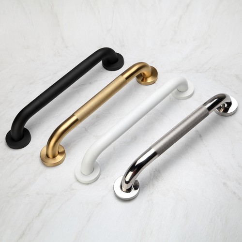 Barra 2Confezioni Maniglione Bagno Oro 12 Pollici Diametro 1,25 Acciaio Inox 304 Anti S - Foto 7 di 7