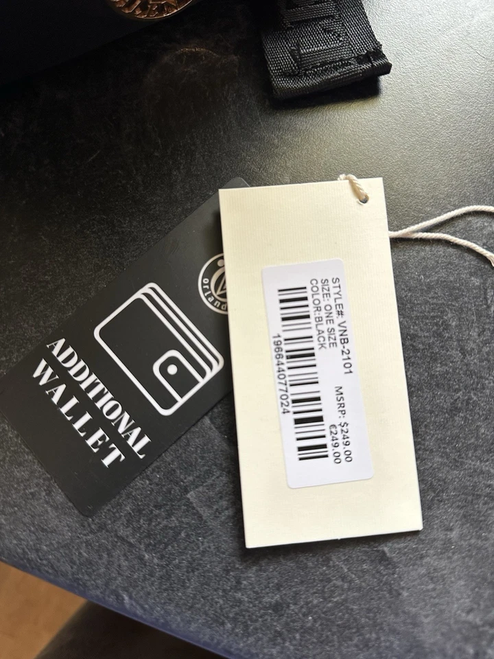 Mochila pequeña de nailon Valentino Orlandi con billetera adicional nueva con etiquetas Foto 4 de 4