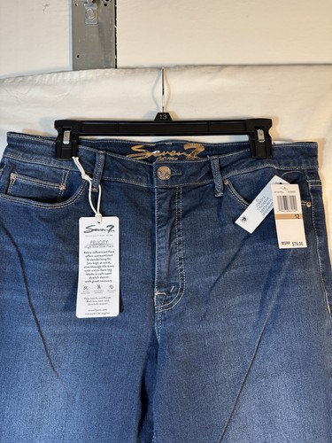 Neu mit Etikett Seven7 Felicity Flare Damenjeans Größe 12 - Bild 2 von 5