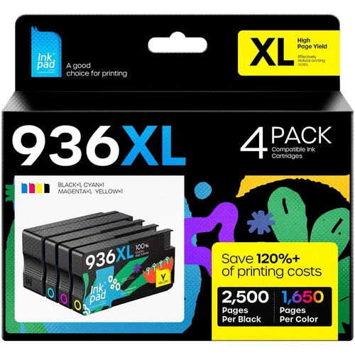 Wkład atramentowy 936XL 4-pak do HP OfficeJet Pro 9110 9120 9130 9720 9730