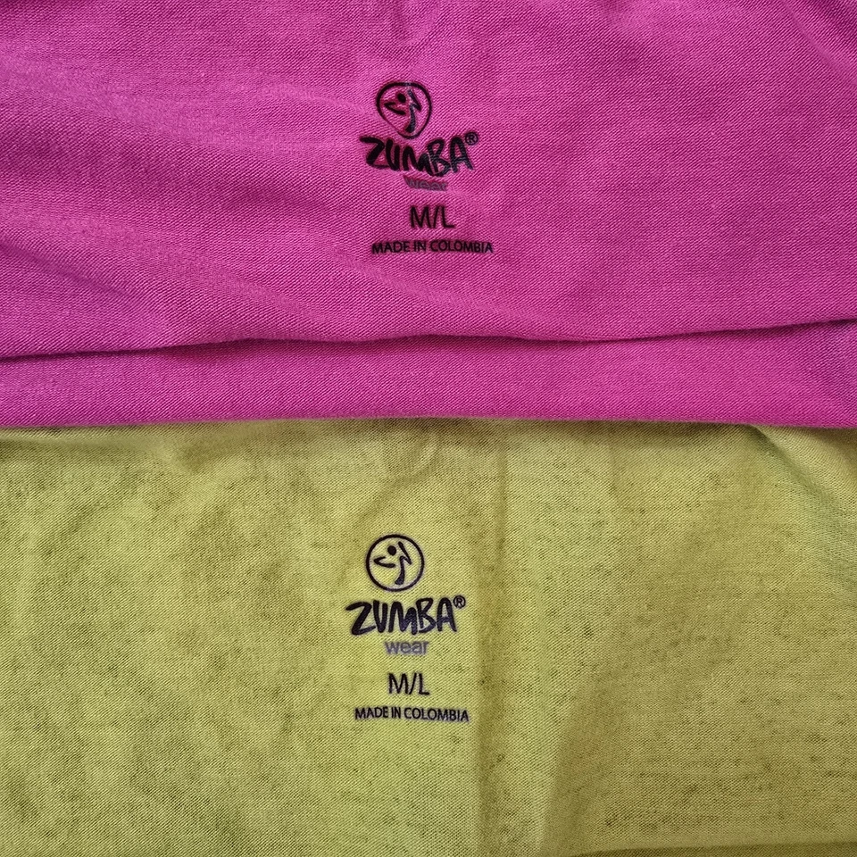 Lote De 2 Camisetas ZUMBA Bubble Halter Camiseta Tanque DANZA FITNESS  Foto 2 de 4