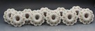 10 Victorian Style White Porcelain Floral Rose Decorated Curtain Tiebacks
