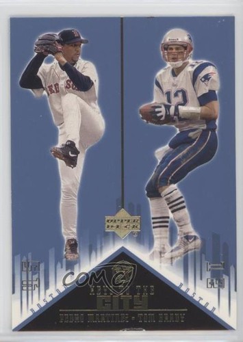 2002 Upper Deck UD Superstars Keys to the City Pedro Martinez Tom Brady #K5 HOF