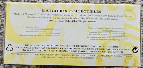 1990 Matchbox Dinky 1931 Mercedes Benz 770 Diecast Model Car w/COA 1:43 - Picture 9 of 14