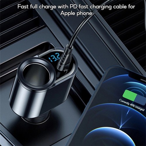 Car Charger 5V3 6A Output with LED Display for Battery Health Monitoring - Zdjęcie 5 z 7