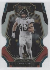 2022 Panini Select Premier Level Black & Red Prizm Die-Cut Chad Muma #146 7ba