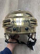 New Pro Stock Bauer 4500 Hockey Helmet VGK Vegas Medium Metallic Gold