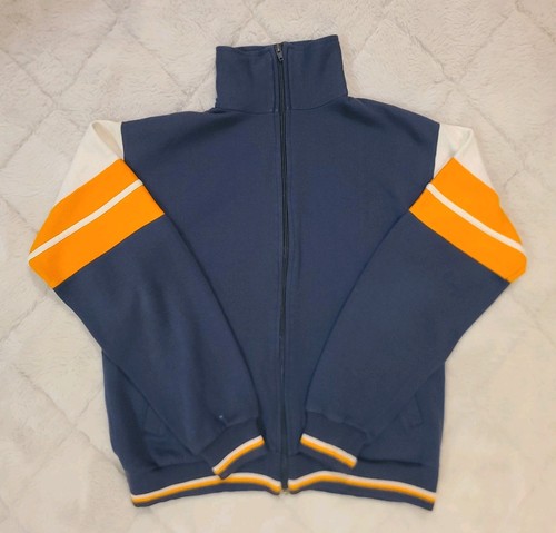 Chaqueta de boxeo grande azul vintage Main Event Athletic Club cremallera completa para hombre - Imagen 5 de 15