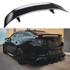 Glossy Black 46 Car Rear Trunk Spoiler Lip Wing Racing For Mazda 3 Axela Sedan