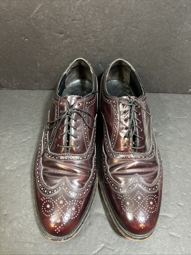 Vintage Florsheim elegante Schuhe Herren 9.5D Burgund Leder Budapester Oxford 636813 - Bild 2 von 11
