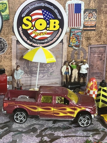 Hot Wheels 2009 Ford F-150 Pickup Truck 4x4 Red Diecast USED NM Condition - Picture 5 of 10