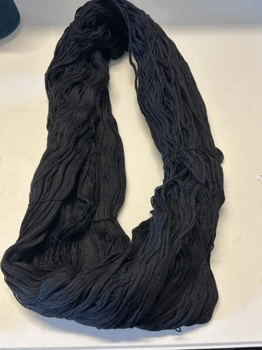 NICE Large Hank Peru #1 SOFT Alpaca Wool Yarn Mix 1lb 1oz 486gr 482 Jet Black A - product listing photo