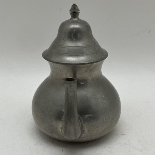 Smokey Hollow Reproduction Pewter Teapot - Picture 3 of 7