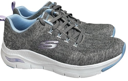Skechers Women’s Size 8.5 Arch Fit Comfy Wave Gray Running Shoes Sneakers