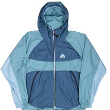 VINTAGE NIKE ACG BLUE WINDBREAKER JACKET 1990S SIZE SMALL