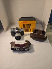 KODAK Rerina Refex IV 35mm Camera Leather Case Original Box 10