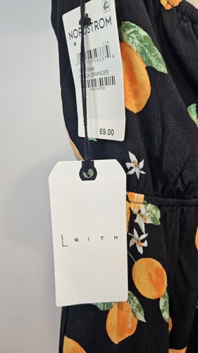 LEITH NWT Halter Top V-Neck Skort Sun Dress SZ M Fun Colorful Oranges ๐ - Picture 11 of 13