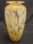 Vintage Maestri Vetrai Murano Hand Blown Art Glass Vase Gold Flake Italy