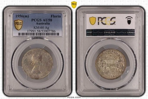 1956 Australia Florin — photo from the most recent tracked eBay sale