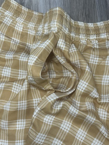 Ki-ele Bamboo Rissa Shorts Tan Palaka Plaid Women’s Size Small, Brand New - Picture 4 of 6